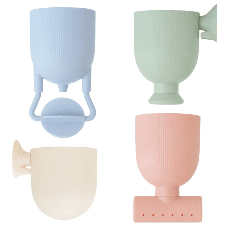 Mushie Pour and Play Bath Set - set de bain 4 pièces