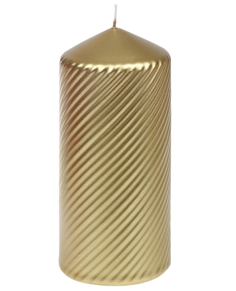 Steinhart pillar candle Brissago Ø 6.8 x 15 cm gold