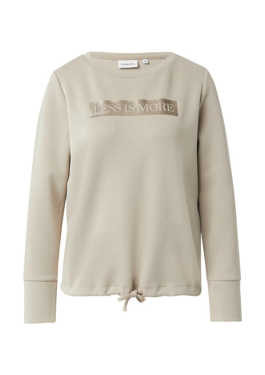 Statement-Sweatshirt with artwork & lace-up detail