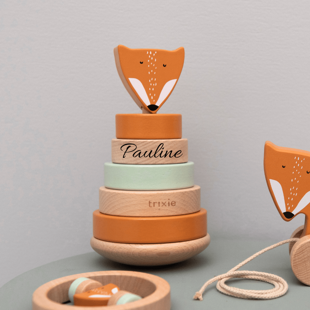 Wooden stacking toy: M. Renard