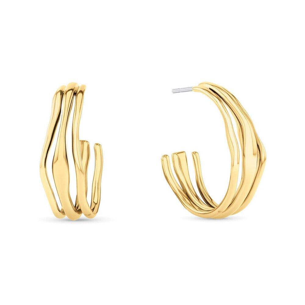 Calvin Klein - 35000721 - Boucles d'oreilles - pour femme - plaqué or jaune