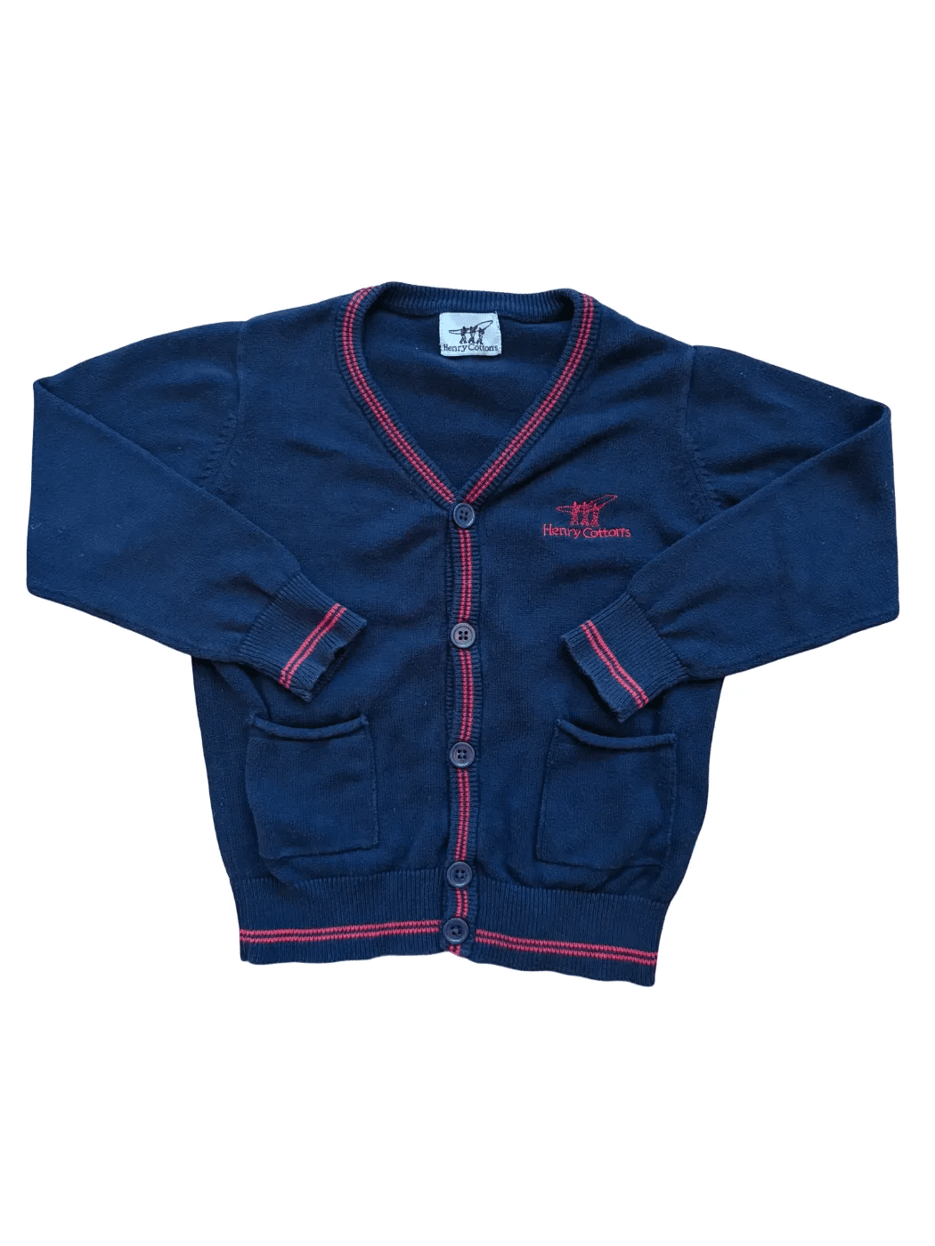 Henry Cotton's Cardigan bleu marine à boutons (3 ans)