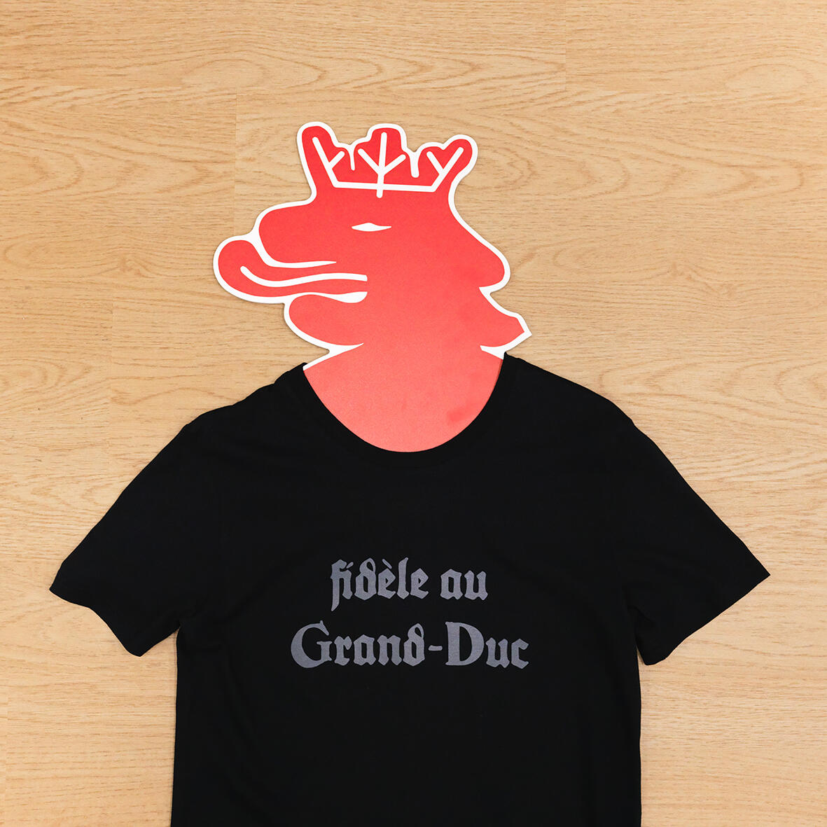 BLACK T-SHIRT TRUE TO GRAND DUC