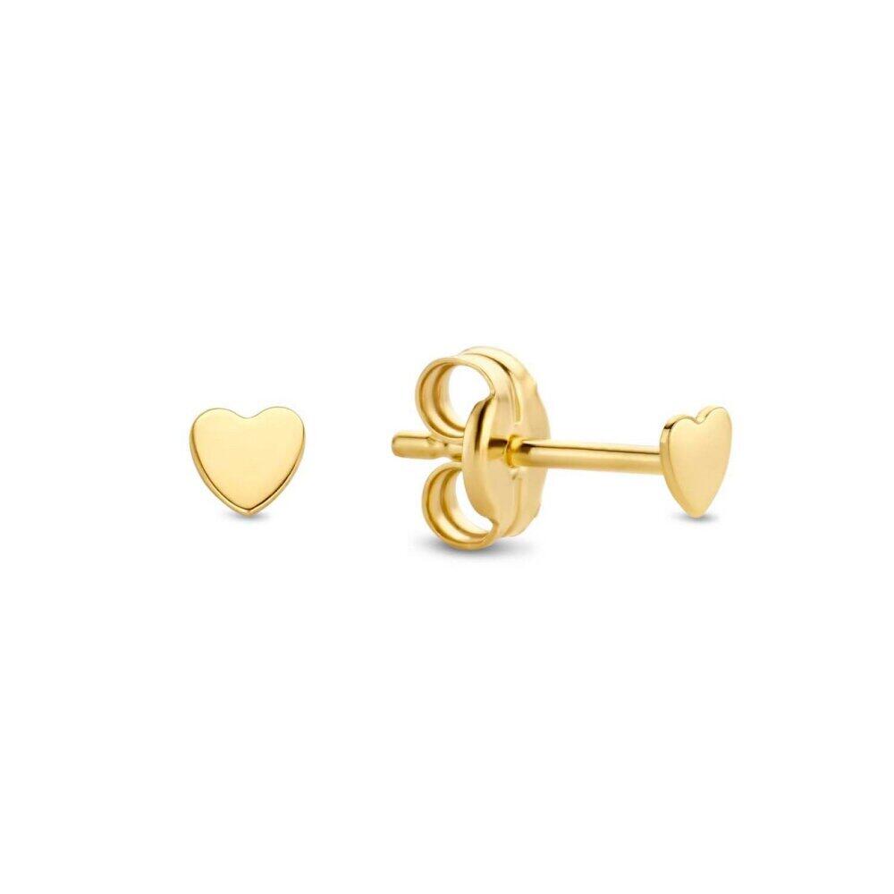 Jackie Gold - JKE20.002 - Ear Studs - Ladies - 14K Yellow Gold - Mini Hearts - 3mm