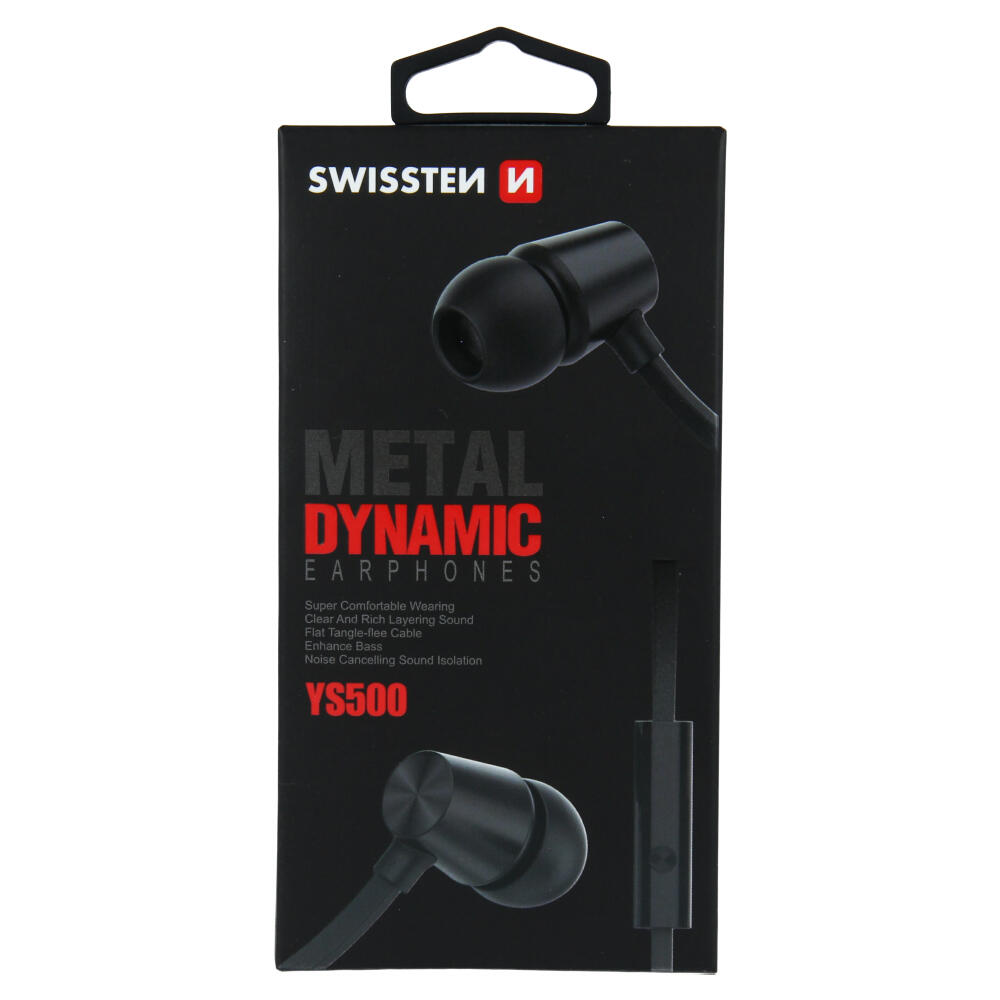 ECOUTEURS / SWISSTEN EARBUDS DYNAMIC YS500 EARPHONES BACK