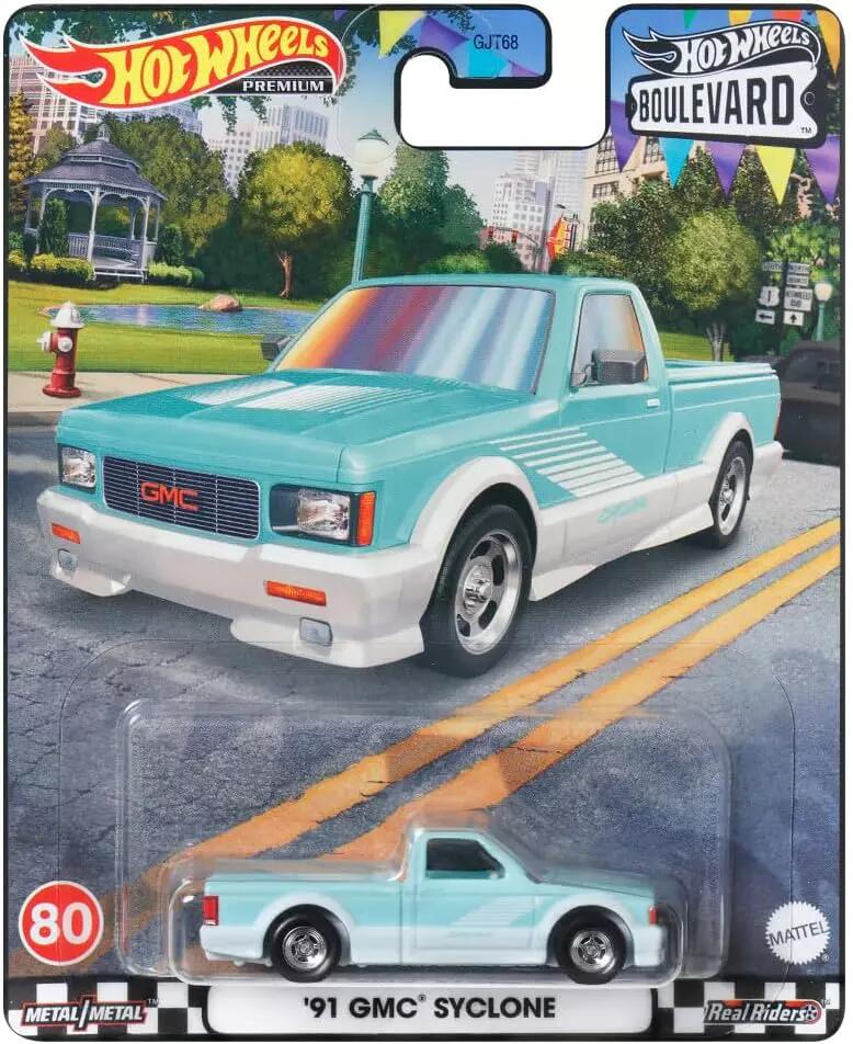 Hot Wheels Premium - #GJT68 HKF24 - '91 GMC Cyclone - Boulevard #80 - Hot Wheels Premium - 1/64