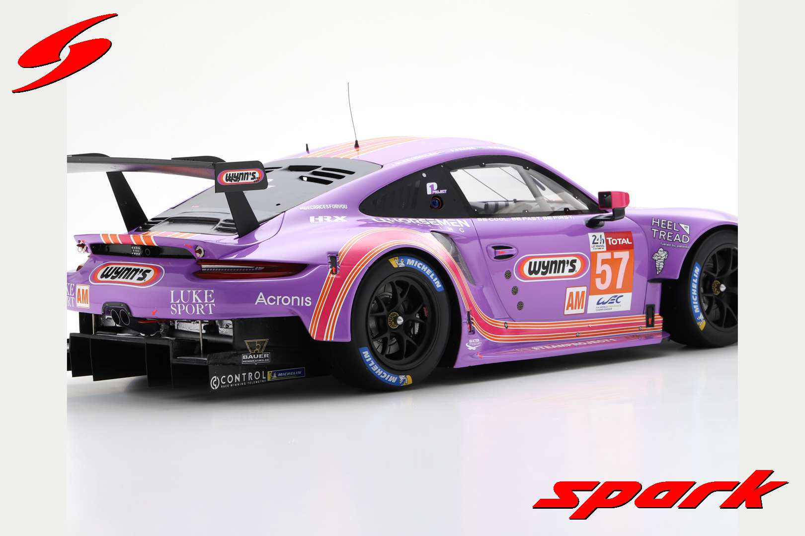 Voiture Miniature Porsche 911 GT Team - 24h Du Mans 2022 Vainqueur - Spark 1/64