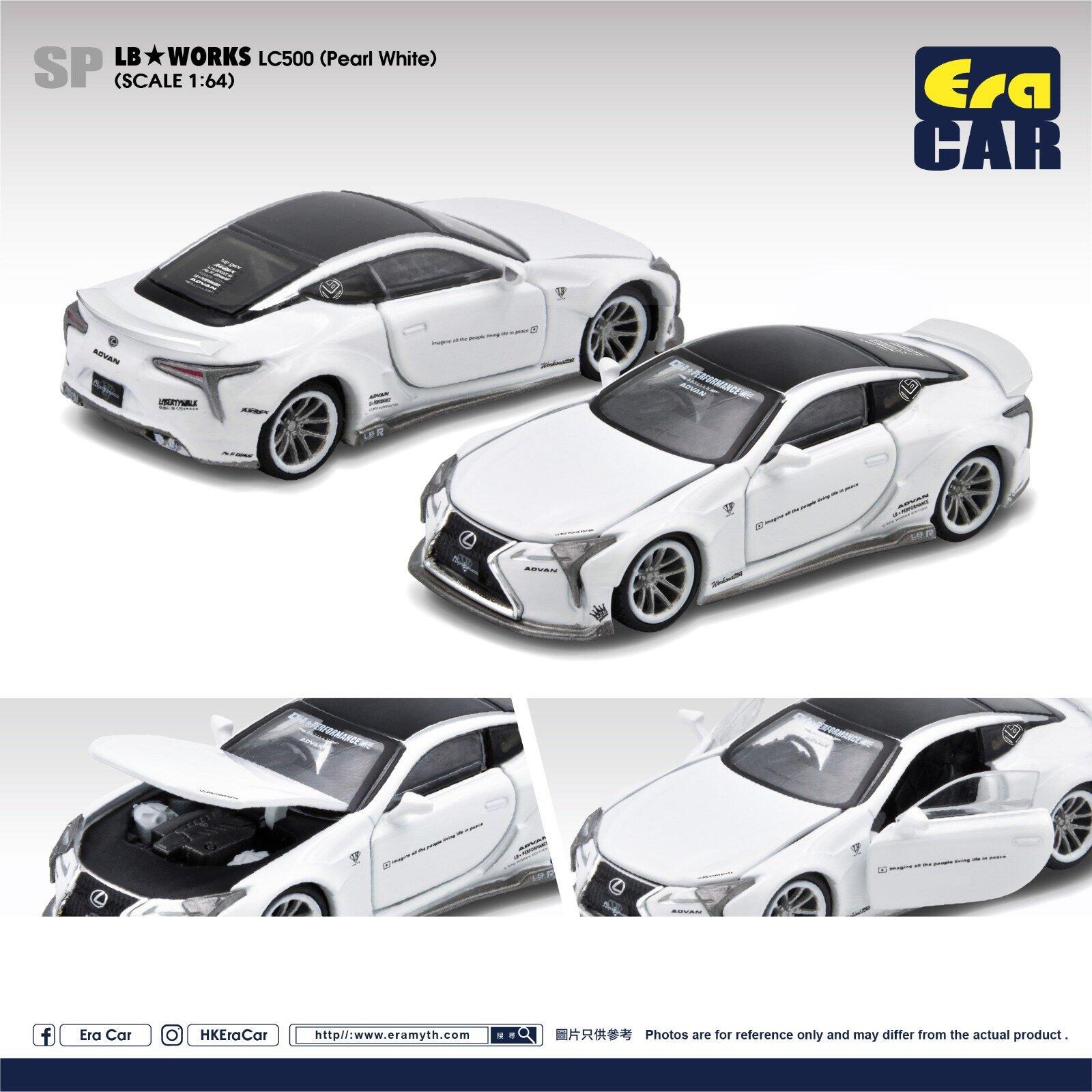 Era Car - #LS21LC2901 - LB★Works LC500 - Pearl White - (1/64)