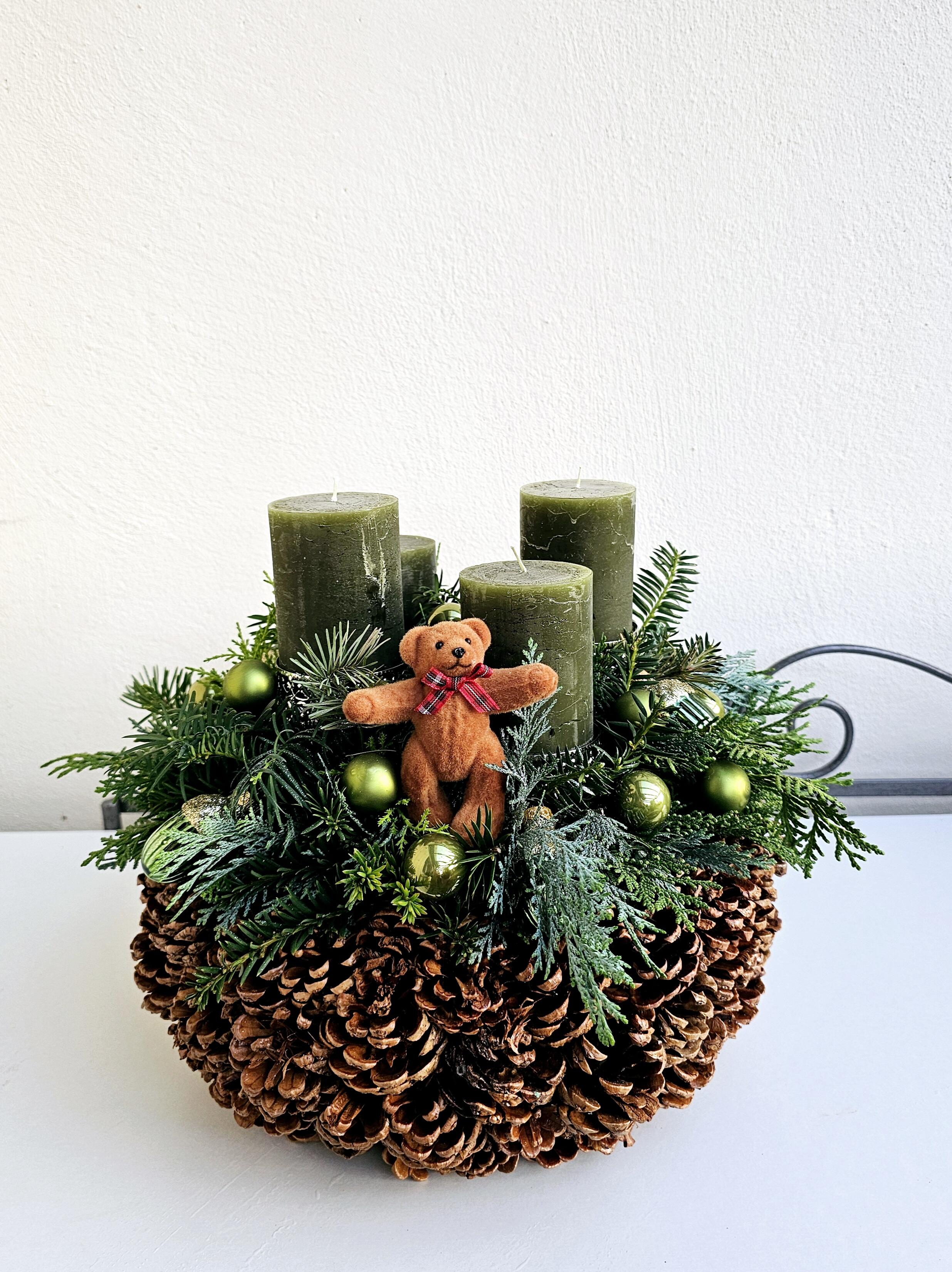 Adventkranz - grün