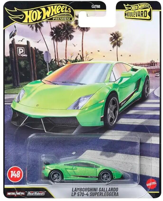 Hot Wheels Premium - #GJT68 JHW33 - Lamborghini Gallardo LP570-4 Superleggera - Boulevard - 148 - 1:64