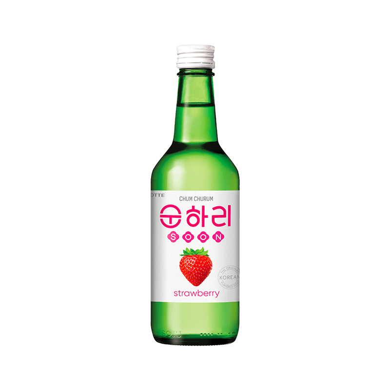 LOTTE- Soju Boisson Alcool Coréen Fraises ALC 12% - 350ml 