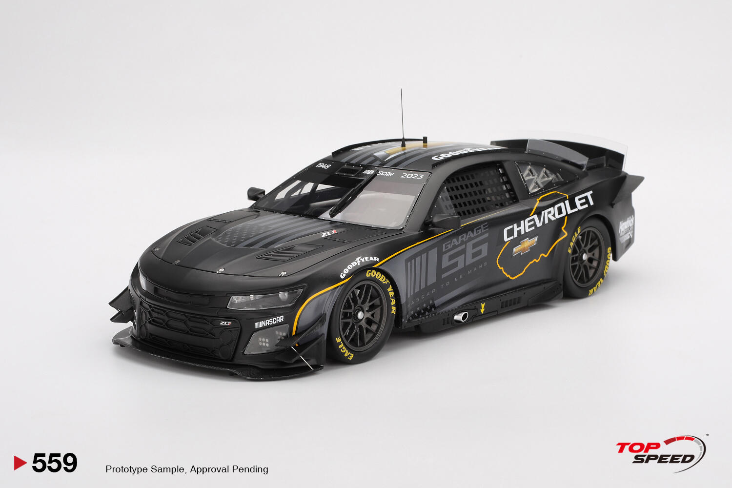 Top Speed - #TS0559 - Nascar Next Gen Garage 56 Chevrolet Camaro ZL1 #24 - Hendrick Motorsports - Test Car - 1/18