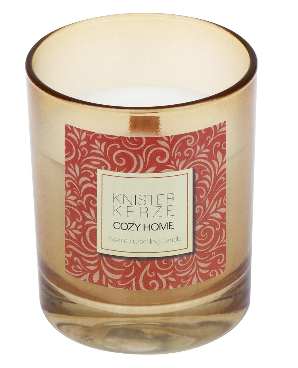 Steinhart crackling scented candle Cozy Home Ø 6.5 x 7.9 cm in glass – sand