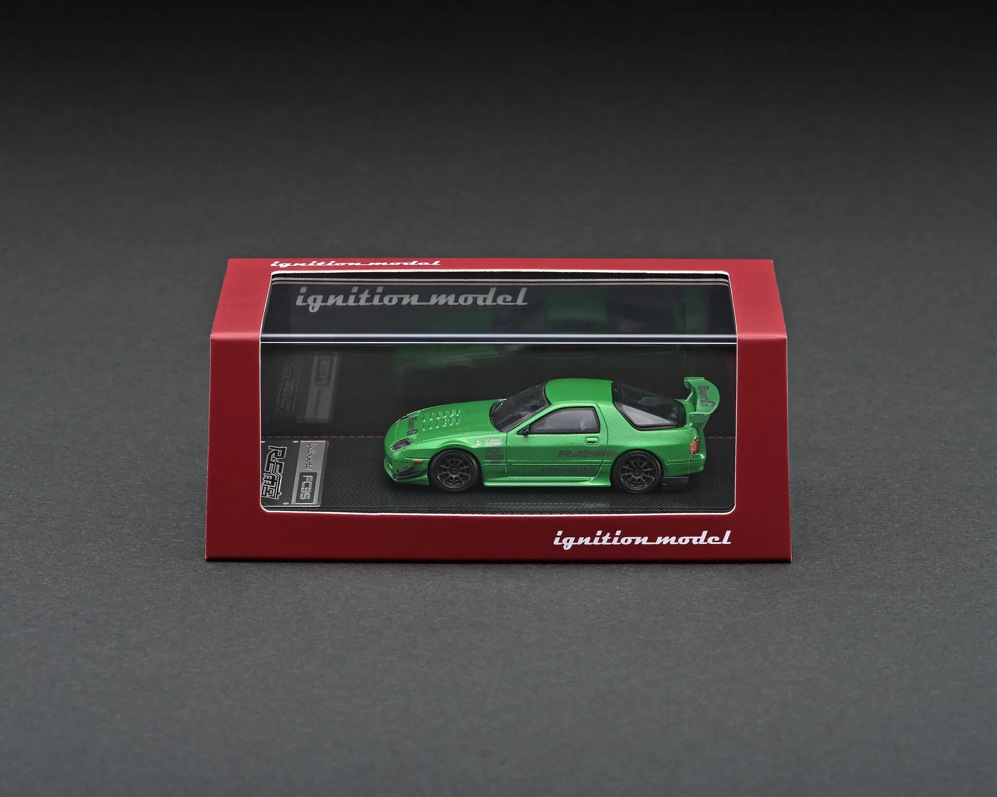 Ignition Model - #IG2496 - Mazda RX-7 (FC3S) RE Amemiya - green metallic - 1/64 scale