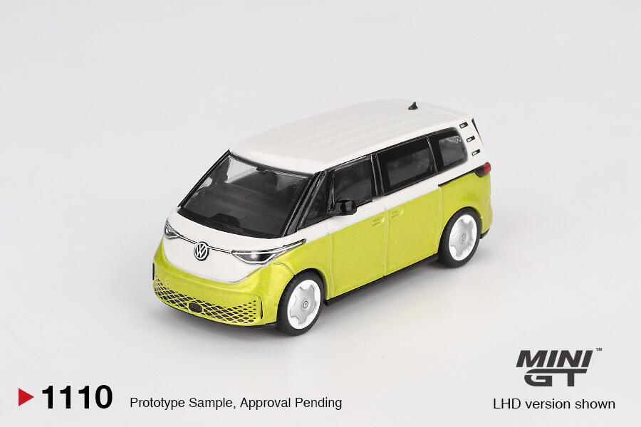 Mini GT - #MGT01100-L - Volkswagen VW ID.Buzz - Candy White/ Pomelo - 1/64