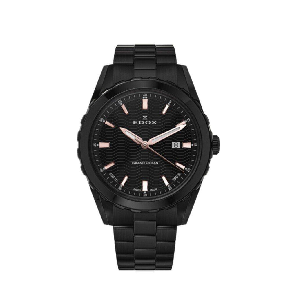 Edox - 53102 37NM NIR - Montre-bracelet pour homme - Quartz - Grand Ocean