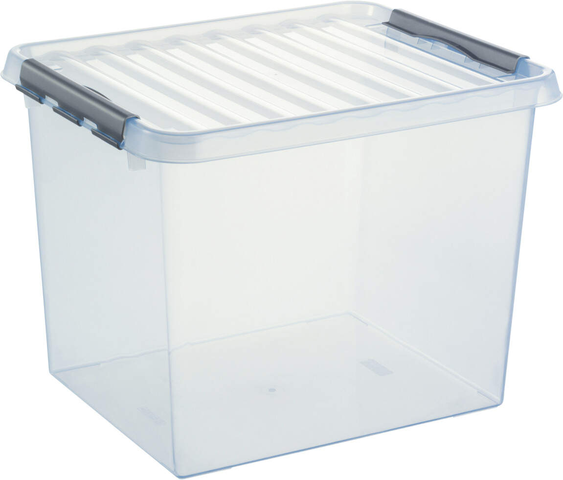 Sunware Aufbewahrungsbox Q-Line mit Deckel 50 x 40 cm 52 L transparent