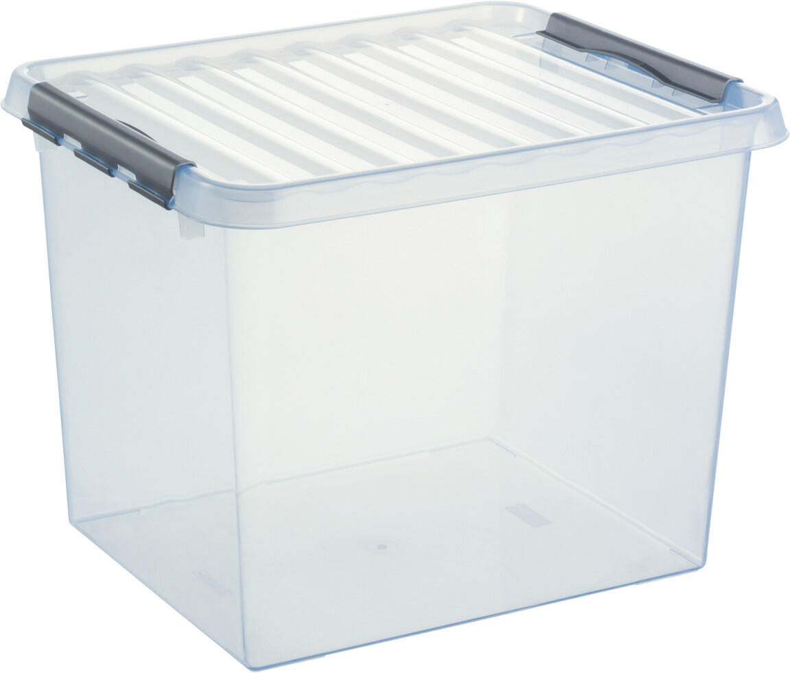 Sunware Aufbewahrungsbox Q-Line mit Deckel 50 x 40 cm 52 L transparent