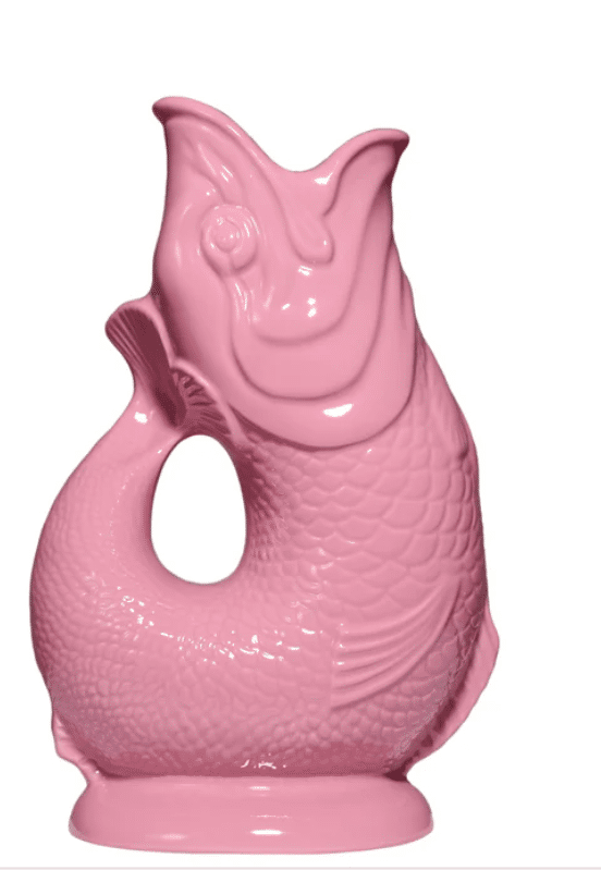 Gluckigluck - Gluggle Jug - fish jug in pink
