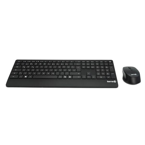 TERRA Desktop 4000 Wireless AES [DE] USB black Copilot  Tastatur+Maus, QWERTZ, 105 Tasten,
