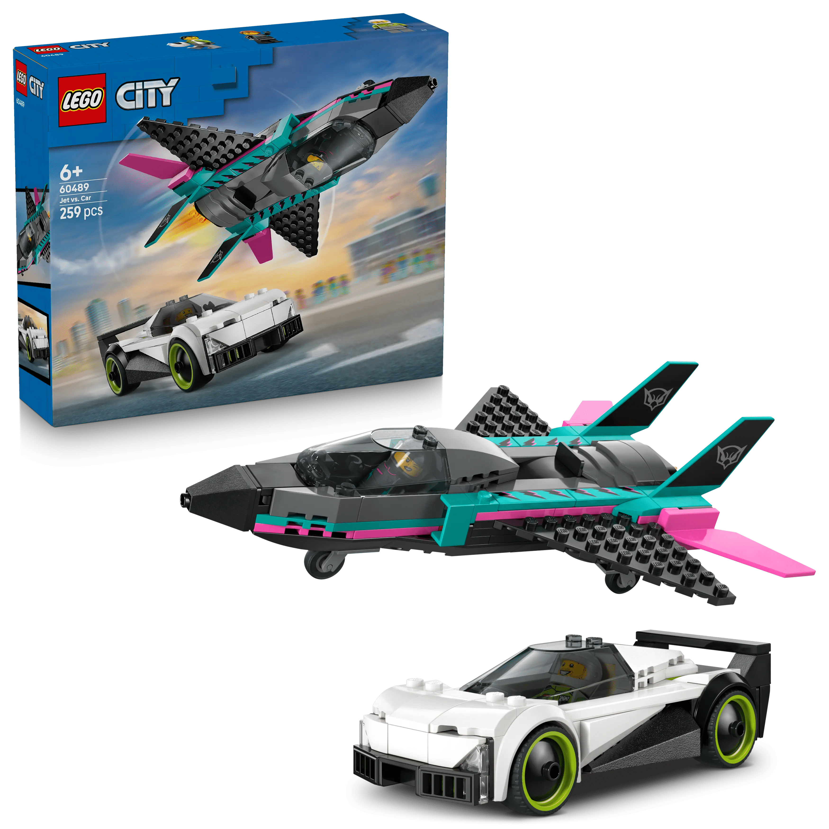 Düsenflieger vs. Rennauto (60489)