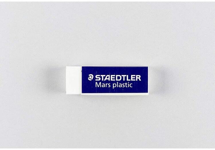STAEDTLER Mars Plastic Eraser Pack Of 3 Plastic Mini, White