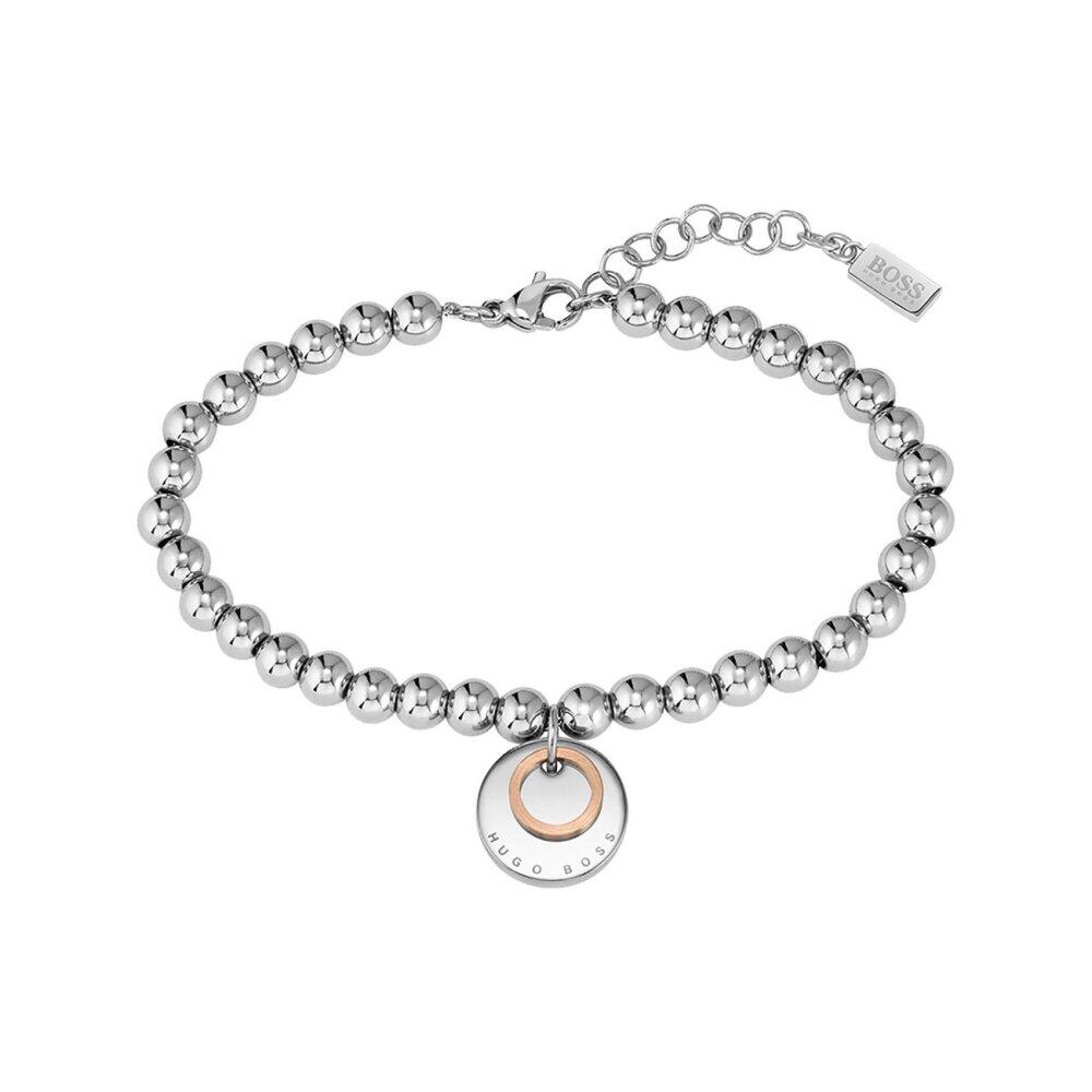 BOSS - 1580227 - Armband - Damen - silber - 20cm - MEDALLION