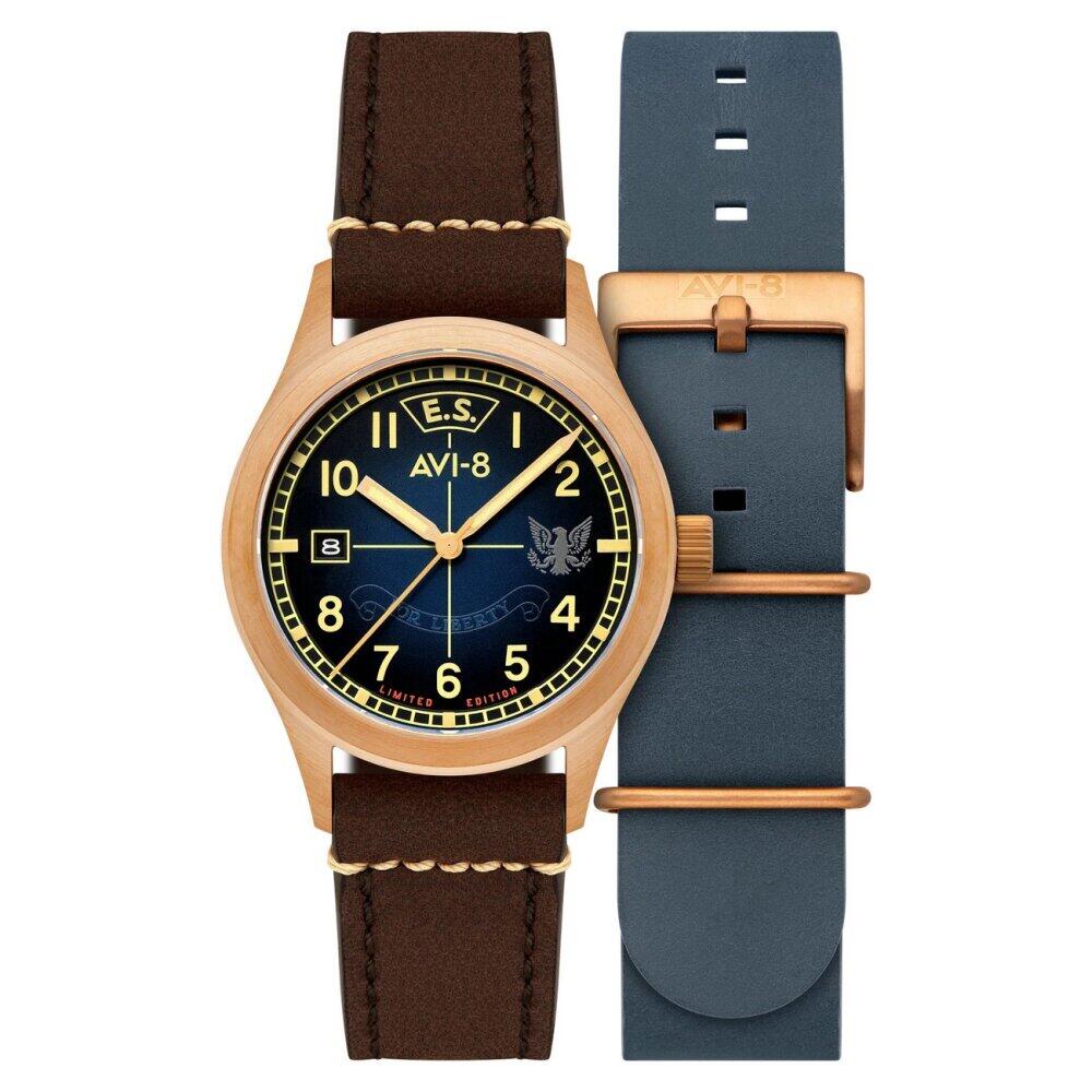 AVI-8 - AV-4145-02 - Armbanduhr - Herren - Automatik - Flyboy Eagle Squadron Bronze