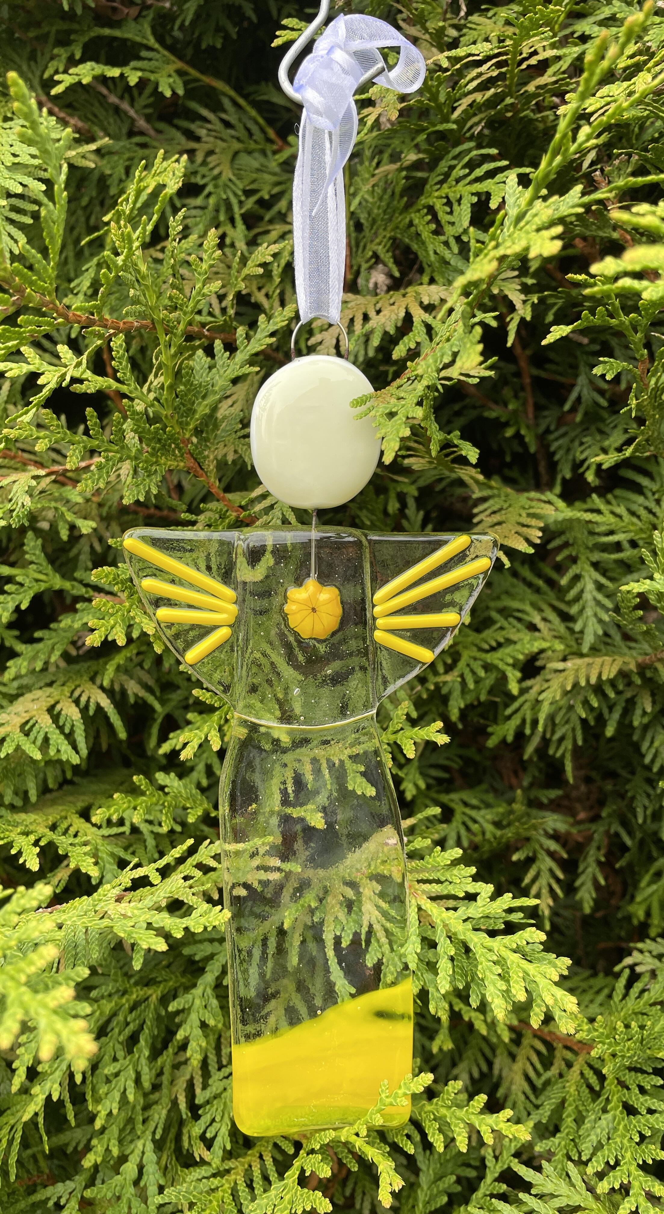 Angel, handmade from glass with fused Millefiori - Design 15, one-of-a-kind
