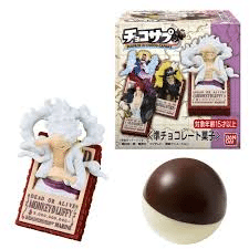 BANDAI - Oeuf surprise au chocolat avec figurine One Piece  - 1.5g - 13 Modèles au Hasard - Produit du Japon 