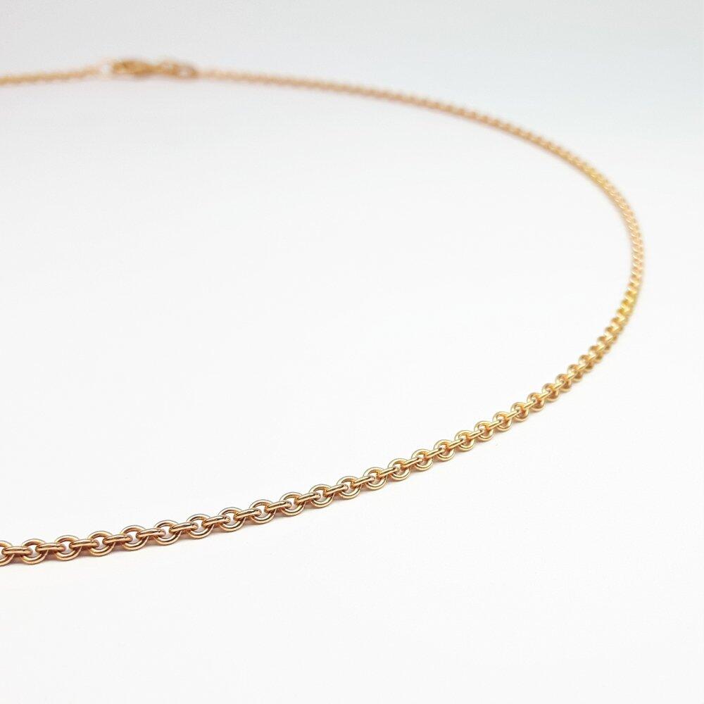 Ankercollier aus 18kt Rotgold 40cm 1.45mm 0140