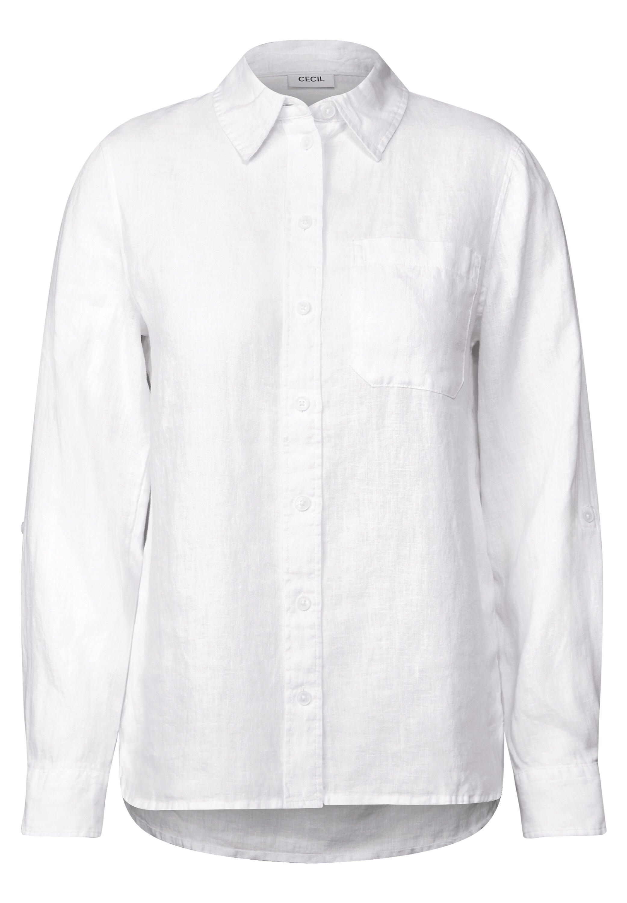 LINEN_ Solid Shirt Blouse