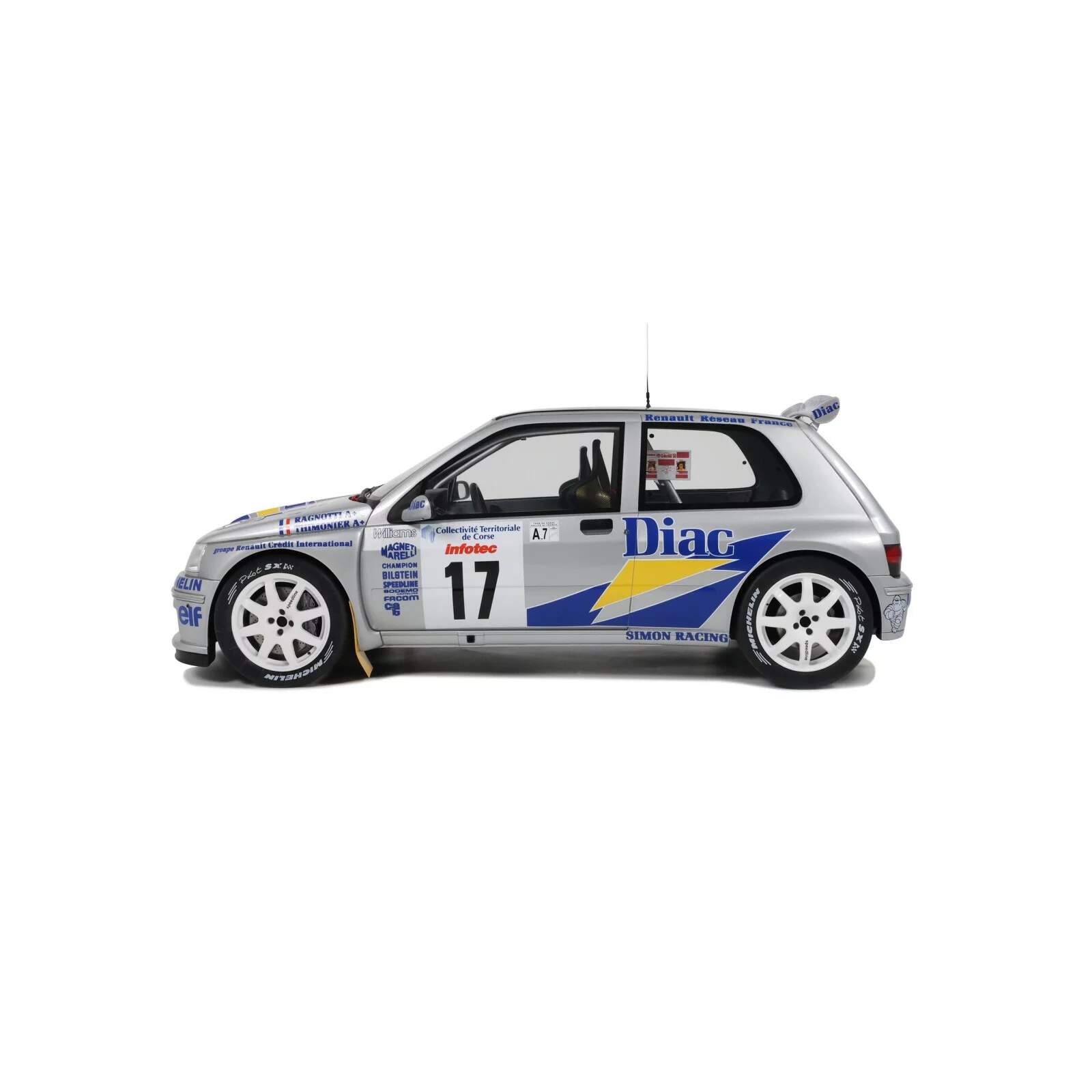 Modèle Réduit Renault Clio Maxi Ragnotti Tour De Corse 1995 - 1/12 - Ottomobile