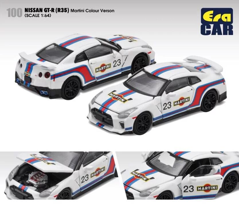  Era Car - #NS21GTR100 - Nissan GT-R (R35) - Martini Colour Version - échelle 1:64
