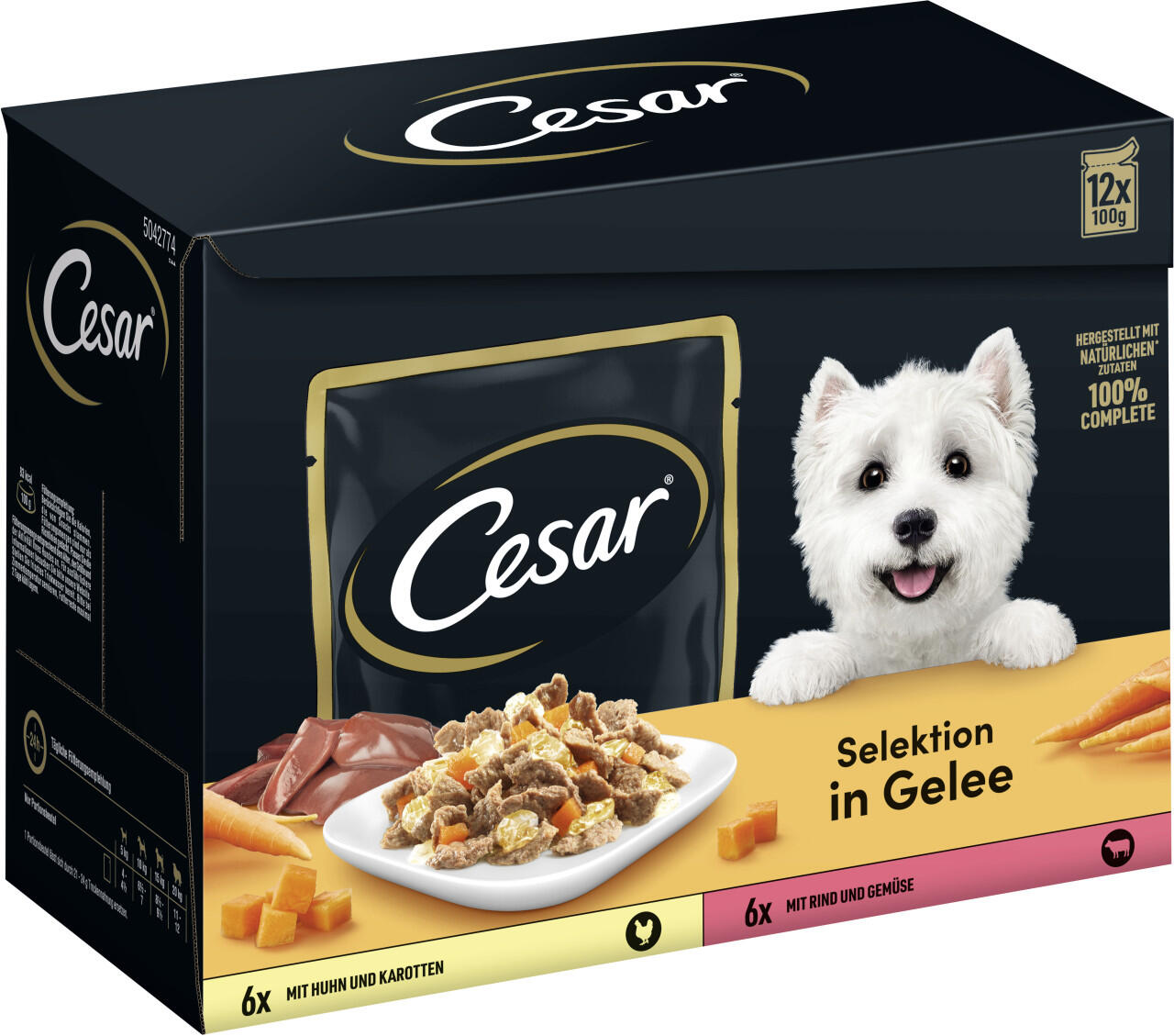 Cesar Hundenassfutter Selektion in Gelee Adult 12 x 100 | Letzshop