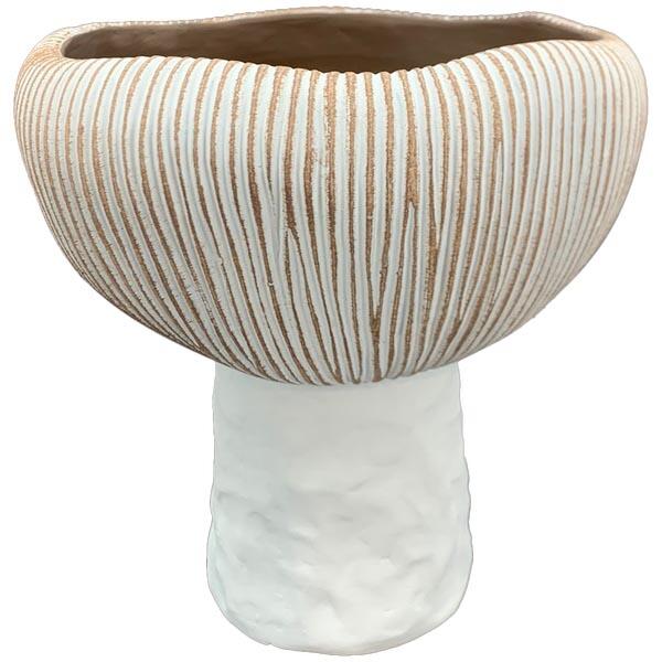 cache-pot décoratif en ciment - beige - 20 x 20 x 20 cm - 642 Winter