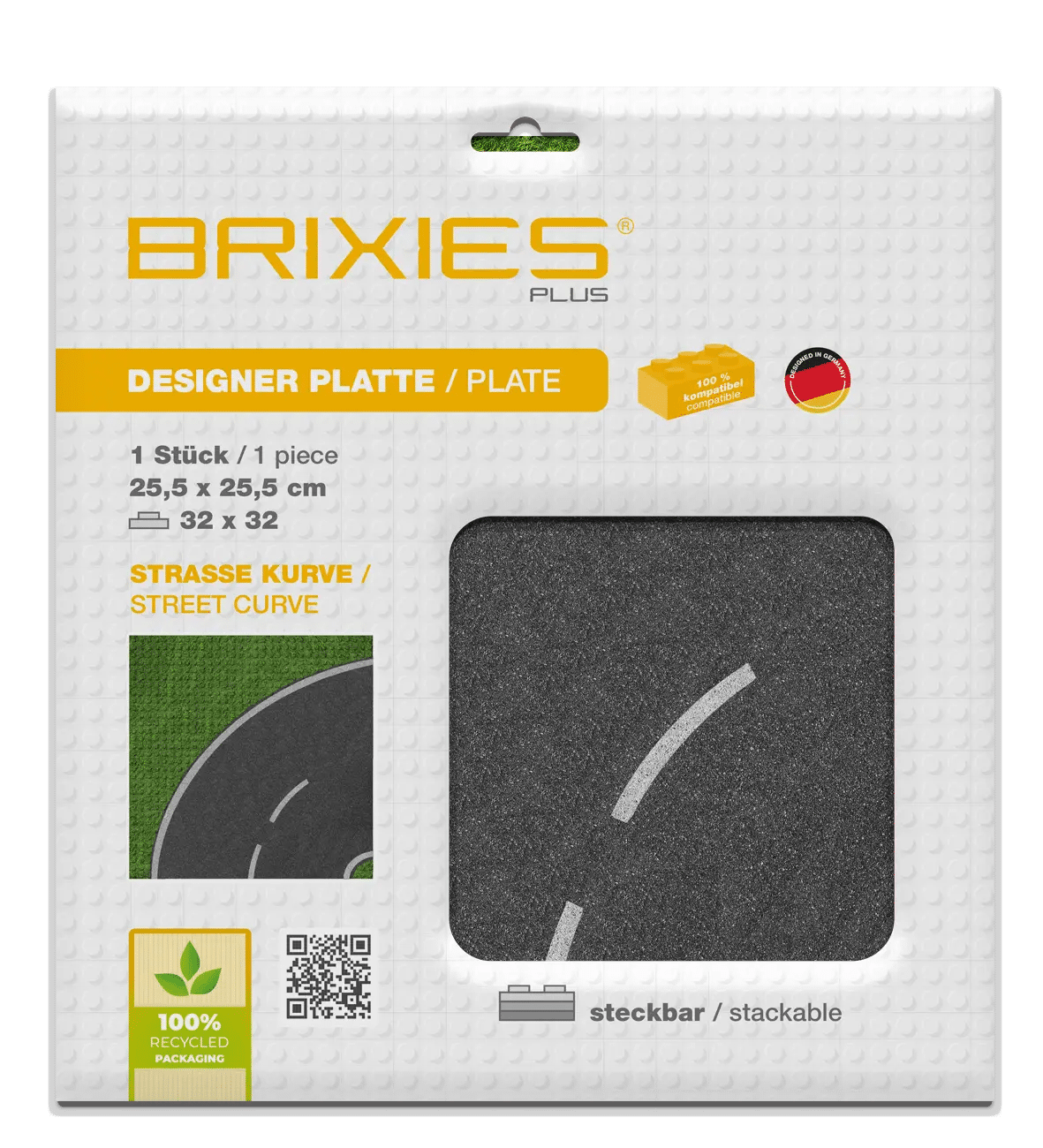 Bodenplatte 32 x 32 Strasse kurve (225.006)