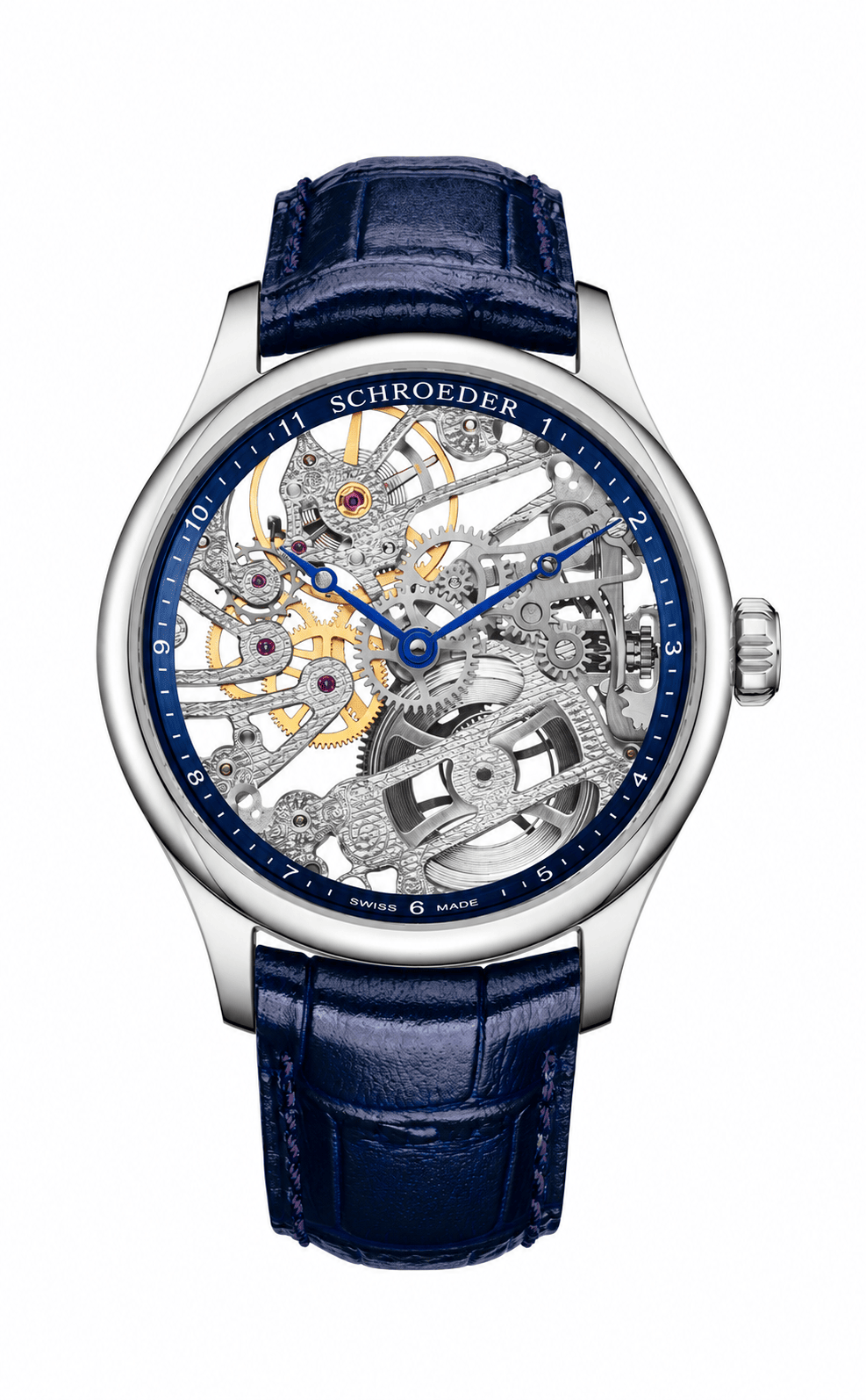 Schroeder Timepieces Skeleton Watch in Steel
