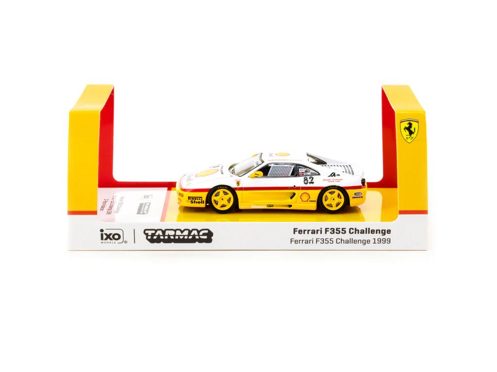 Tarmac Works X iXO Models - #T64-083-99CHA82 - Ferrari F355 Challenge #82 - "Shell" - Ferrari F355 Challenge 1999 - D. Peter Andersen - 1/64