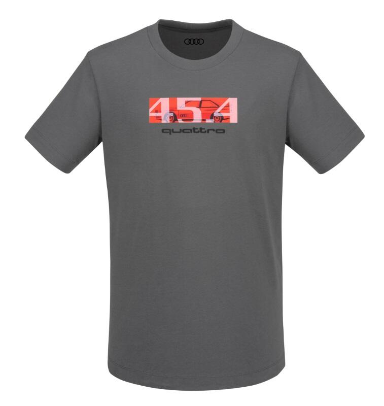 Audi Quattro 45.4 T-Shirt, Herren, grau "M"