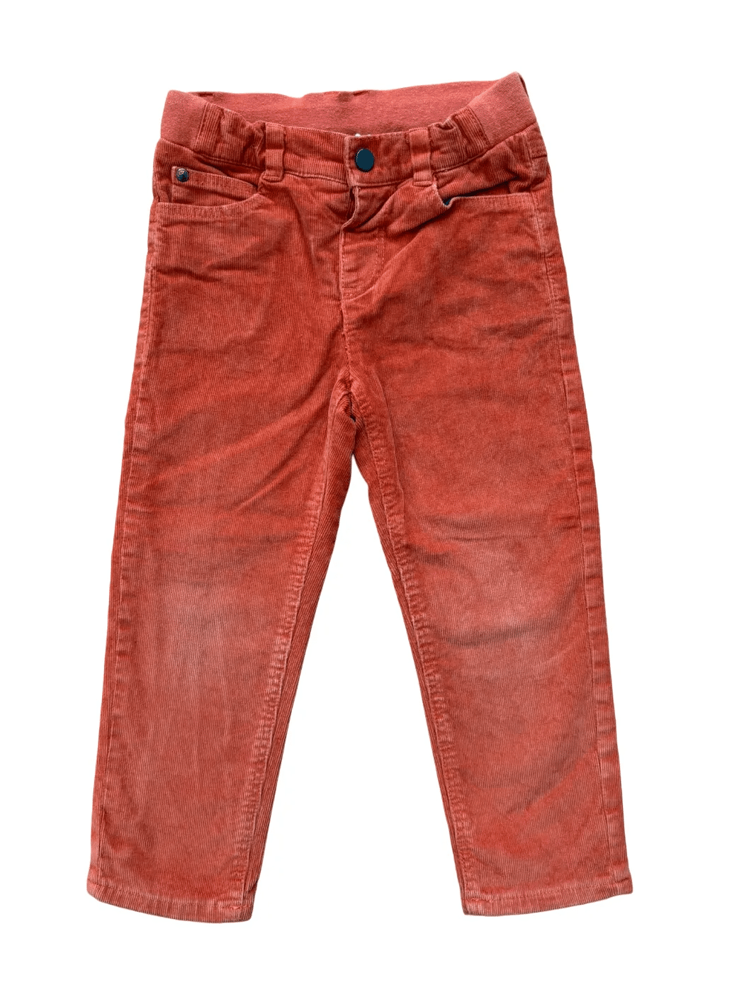 Jacadi pantalon en velours côtelé doublé orange foncé (4Y/104)