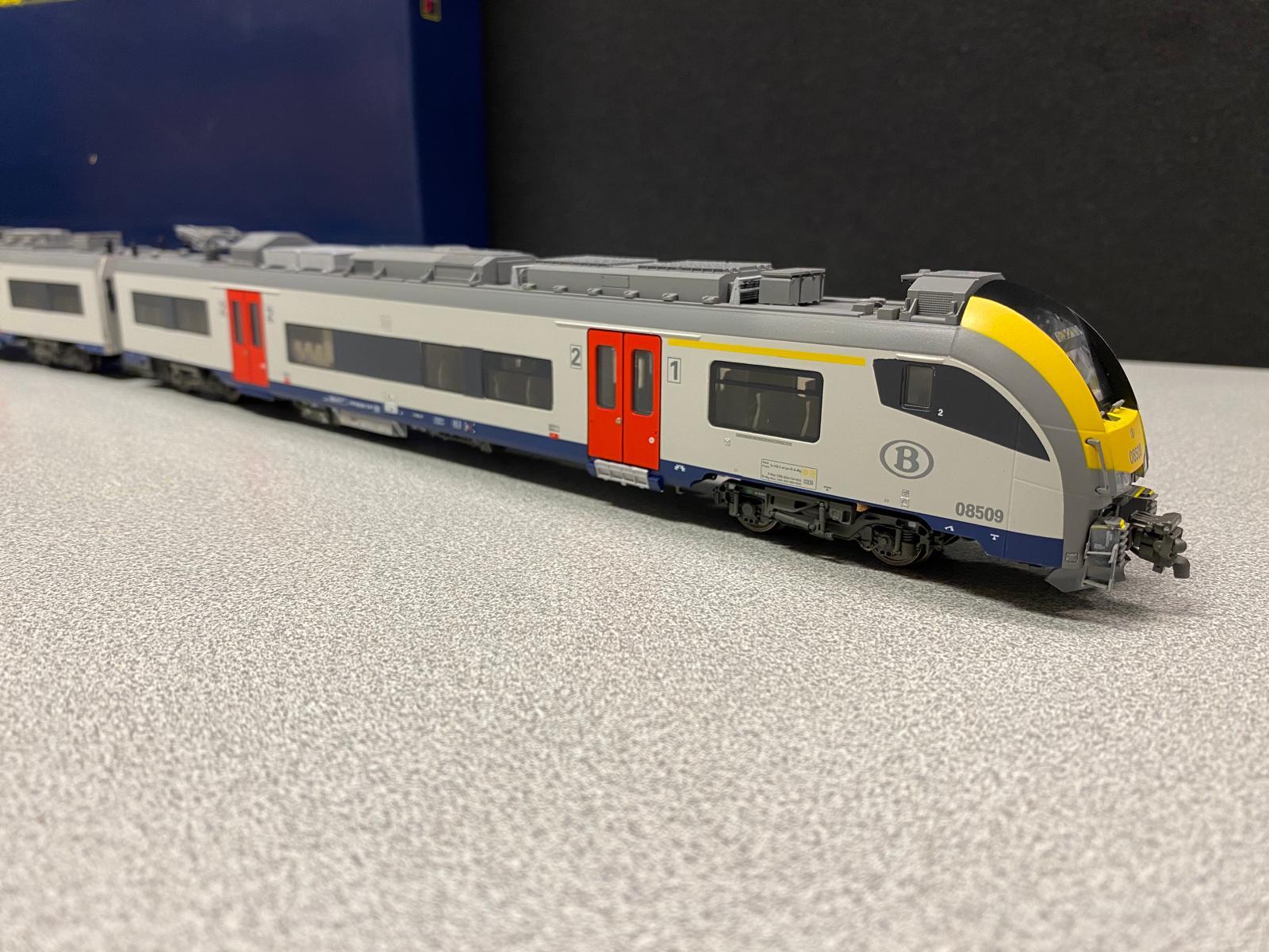H0 VanBierVliet VB6004-V5 SNCB NMBS AM08 Desiro Liège - Luxembourg IC 5315 Elektrotriebzug 08509 grau / gelb AC digital Sound