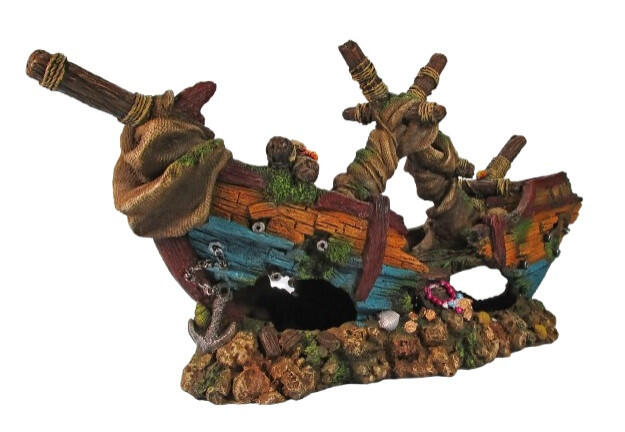 Orbit Aquariendeko Schiffswrack 26 x 53 x 14 cm