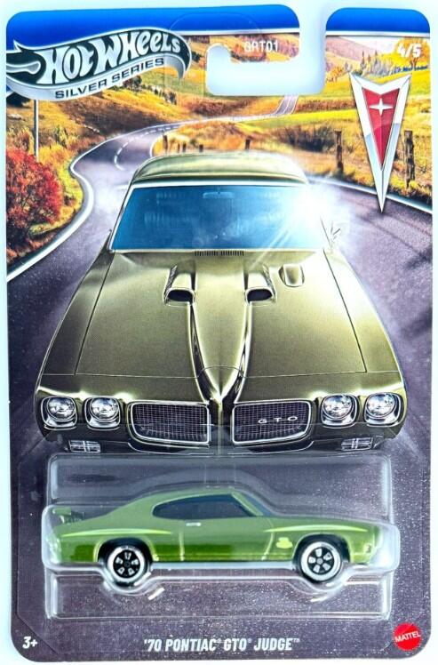 Hot Wheels - Silver Series - #GRT01 JKY13 - '70 Pontiac GTO Judge - 1/64