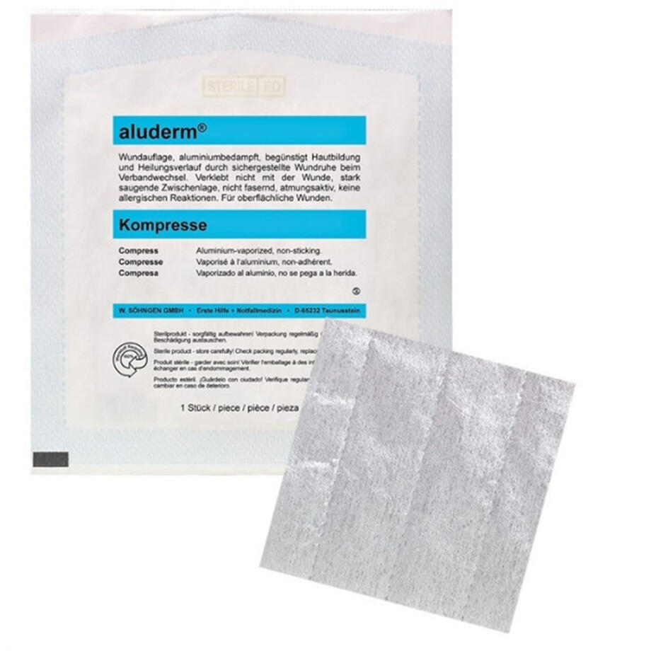 Aluderm Compresses 10 x 10 cm, 25 pieces