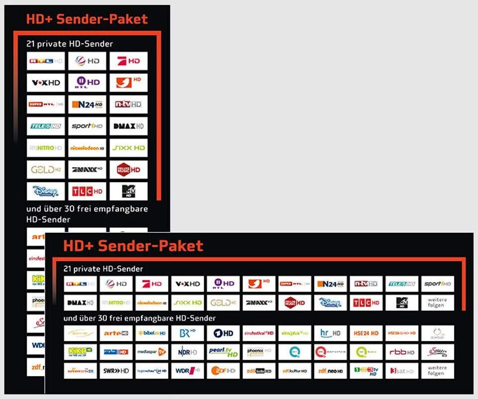 Carte HD+ 12 Mois - Accès Chaînes HD Sans Engagement (RTL HD, ProSieben HD, Etc.)
