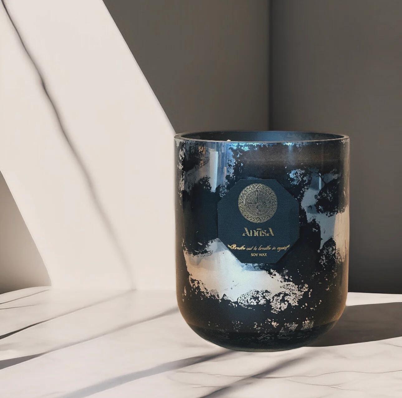 Luxuriöse handgefertigte Sojakerze *Eros Pathos* Medium Size
