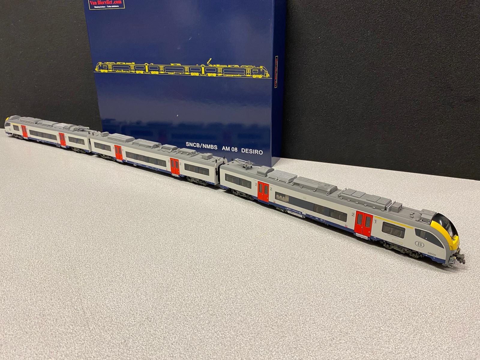 H0 VanBierVliet VB6004-V3 SNCB NMBS AM08 Desiro Liège - Luxembourg IC 5315 Elektrotriebzug 08509 grau / gelb DCC digital Sound