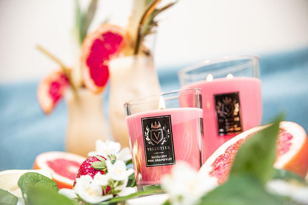 SUCCULENT PINK GRAPEFRUIT - scented candle