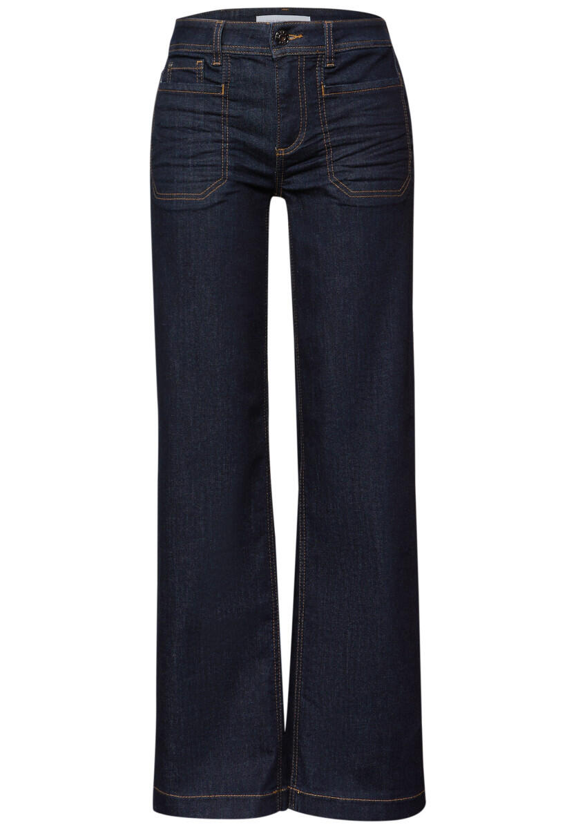 Rinsed Wide-Leg Jeans